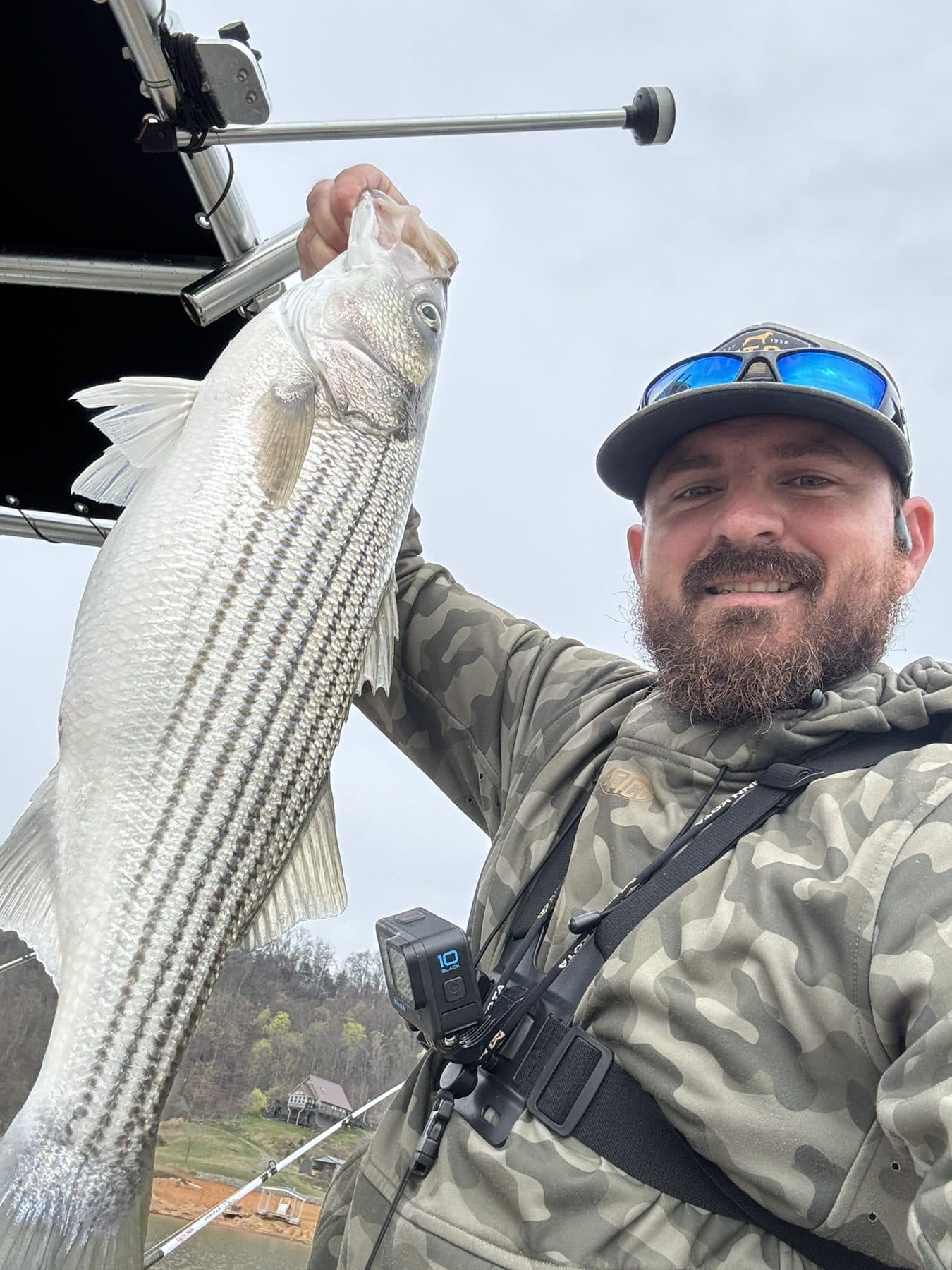 A good striper held high