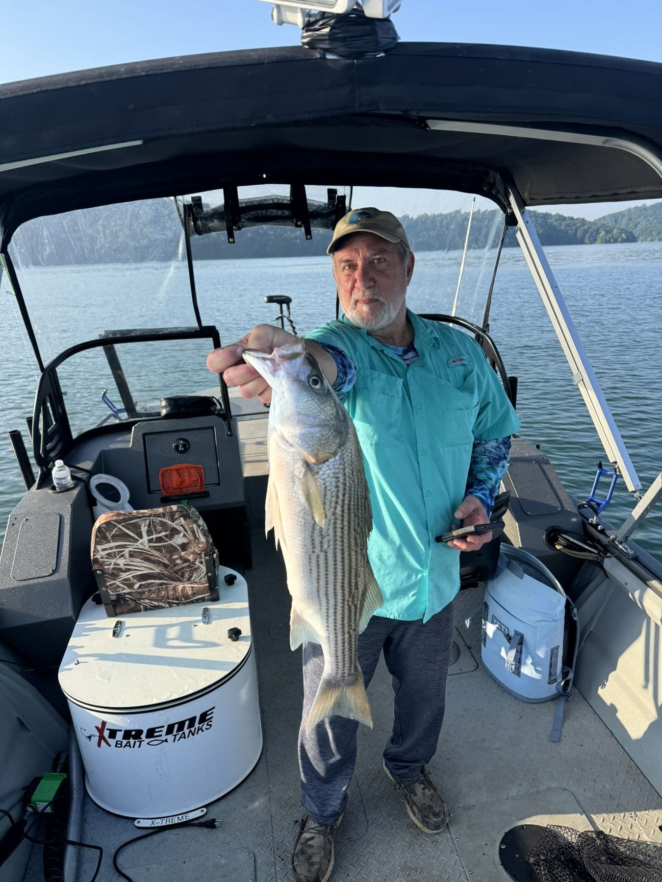 A wide shot with a good fish