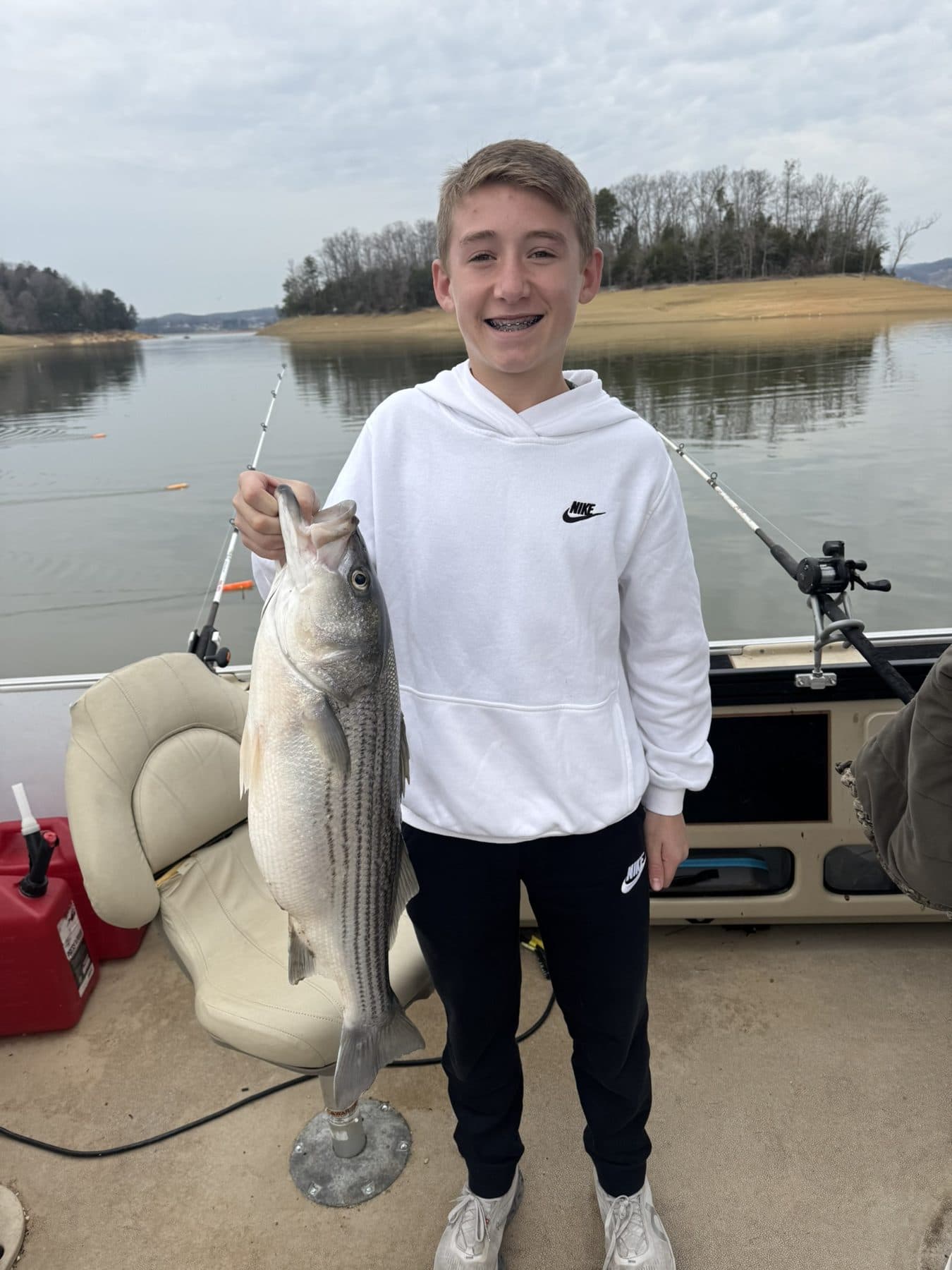 A young anglers personal best