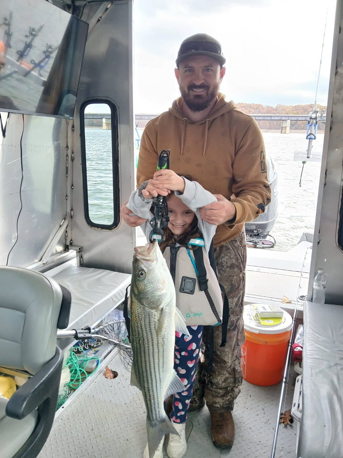 Out of the wind and still catching