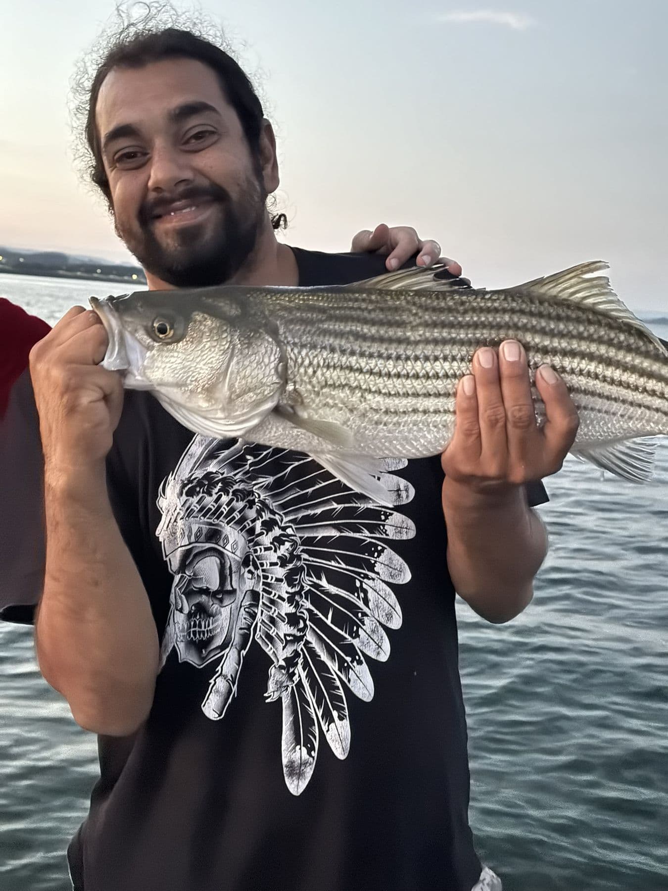 A heavy fish at golden hour